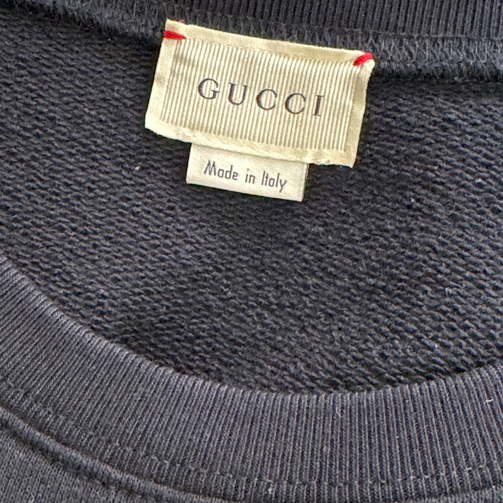New Gucci Kids Black and Multicolor Graphic Sweatshirt sequin space sz 10 - Picture 6 of 11